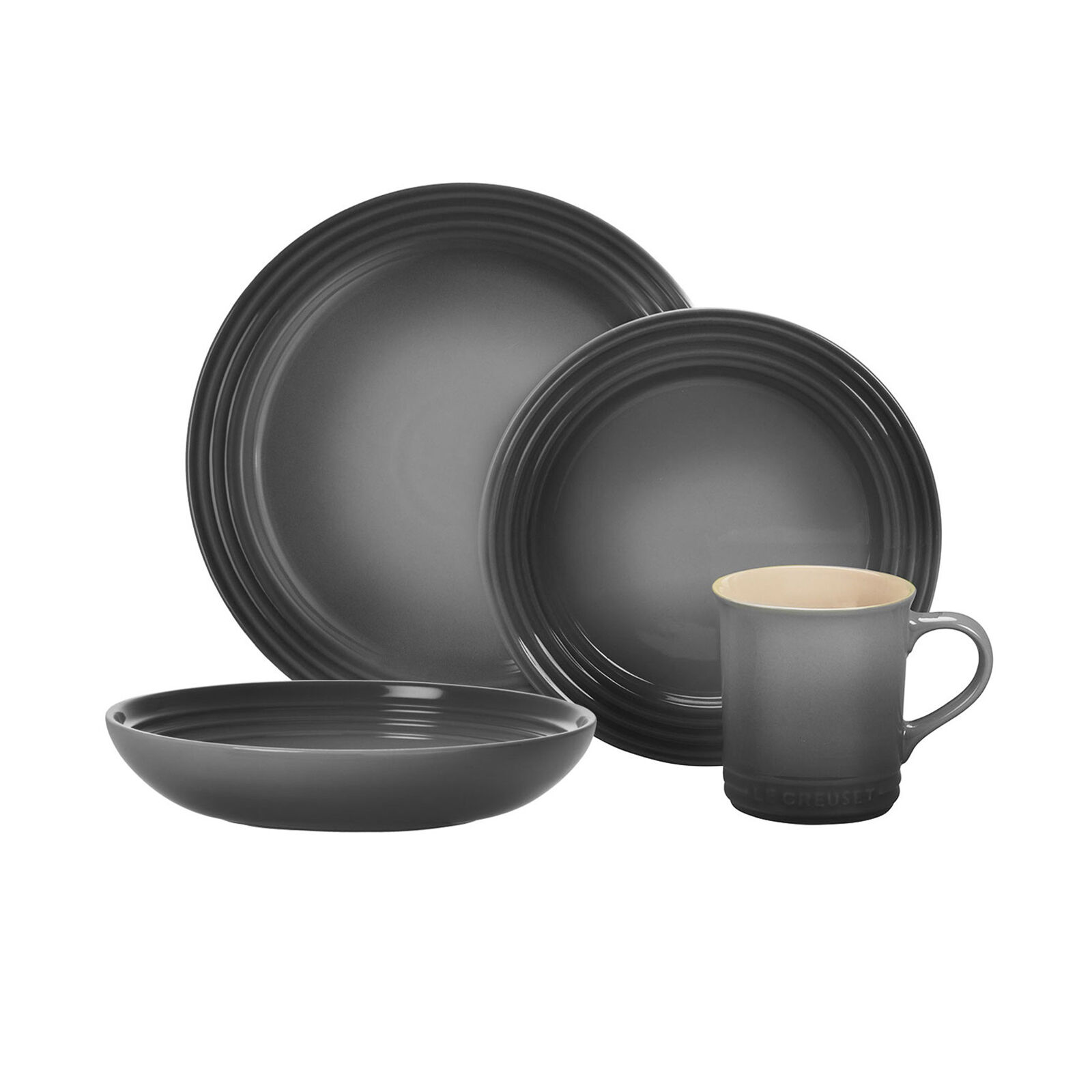 48-Piece Classic Dinnerware Set with Mugs | Le Creuset
